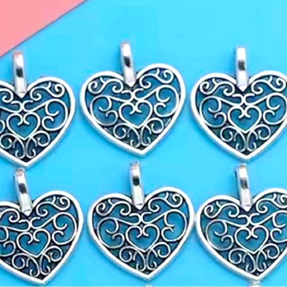 Silver hearts